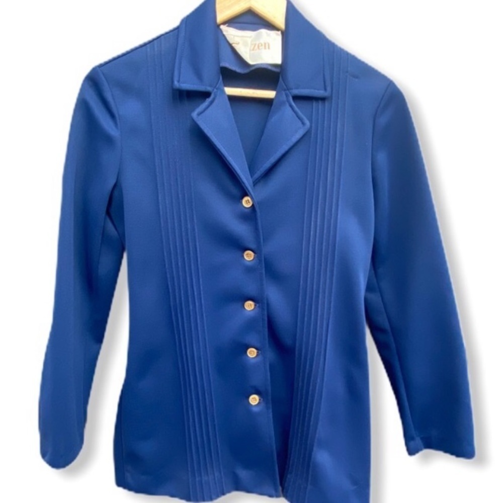 Jantzen Vintage Polyester Blue Jacket‎
